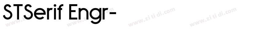 STSerif Engr字体转换